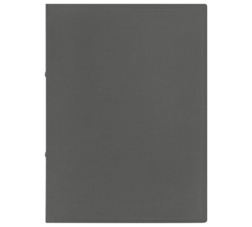 Папка на 2 кольцах А4 BRAUBERG PIXEL, 25 мм, серая, до 170 листов, 0,5 мм, 273034