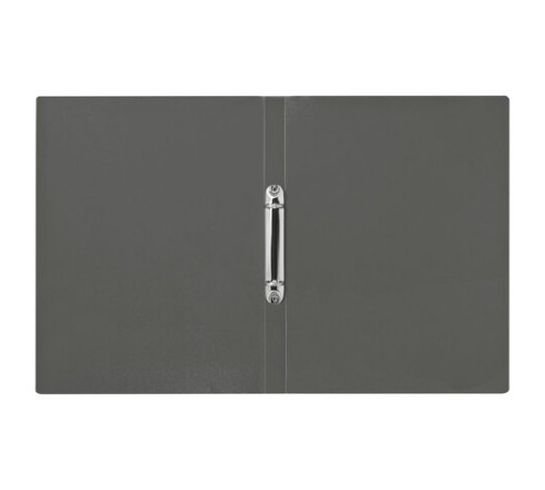 Папка на 2 кольцах А4 BRAUBERG PIXEL, 25 мм, серая, до 170 листов, 0,5 мм, 273034