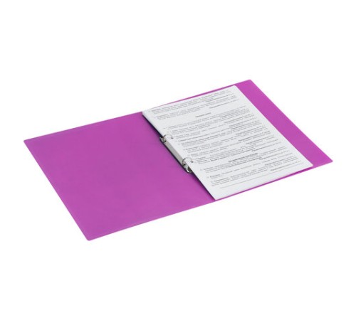 Папка на 2 кольцах А4 BRAUBERG PIXEL, 25 мм, фиолетовая, до 170 листов, 0,5 мм, 273035