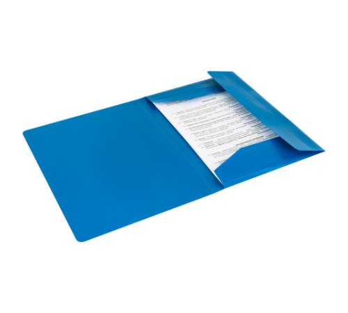 Папка на резинках А4 BRAUBERG UNIVERSAL, синяя, до 300 листов, 0,5 мм, 273037