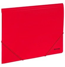 Папка на резинках А4 BRAUBERG UNIVERSAL, красная, до 300 листов, 0,5 мм, 273039