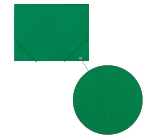 Папка на резинках А4 BRAUBERG PIXEL, темно-зеленая, до 300 листов, 0,5 мм, 273040