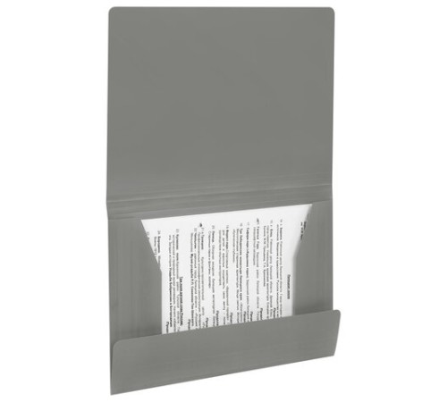 Папка на резинках А4 BRAUBERG PIXEL, серая, до 300 листов, 0,5 мм, 273041