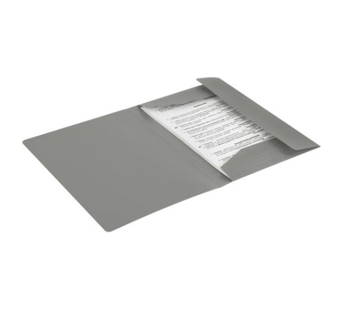 Папка на резинках А4 BRAUBERG PIXEL, серая, до 300 листов, 0,5 мм, 273041