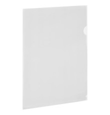 Папка-уголок жесткая А4 BRAUBERG UNIVERSAL, прозрачная, 0,15 мм, со штрихкодом, 273049