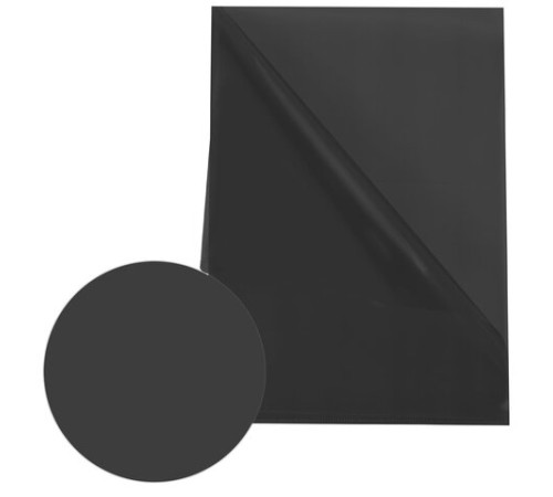 Папка-уголок жесткая прозрачная А4 BRAUBERG UNIVERSAL, черная, 0,15 мм, со штрихкодом, 273051