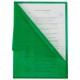 Папка-уголок жесткая прозрачная А4 BRAUBERG UNIVERSAL, зеленая, 0,15 мм, со штрихкодом, 273053