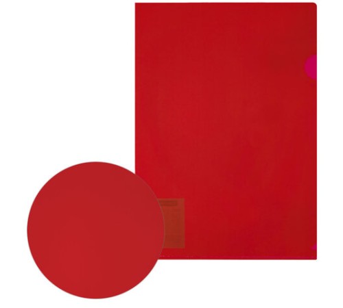 Папка-уголок жесткая, непрозрачная (тонированная), А4, BRAUBERG 