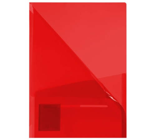 Папка-уголок 2 кармана, непрозрачная, А4, BRAUBERG 