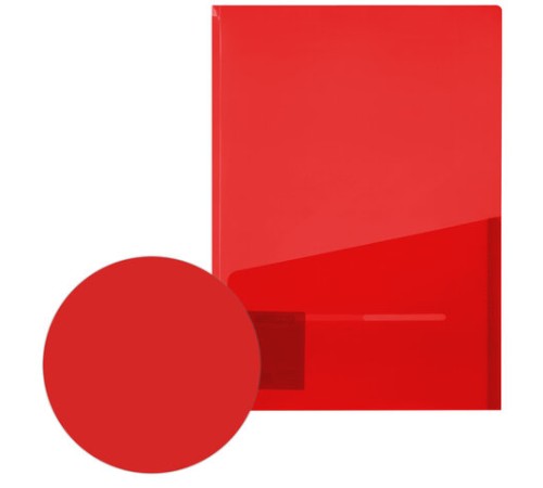 Папка-уголок 2 кармана, непрозрачная, А4, BRAUBERG 