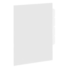 Папка-уголок 3 отделения, жесткая, А4, BRAUBERG 