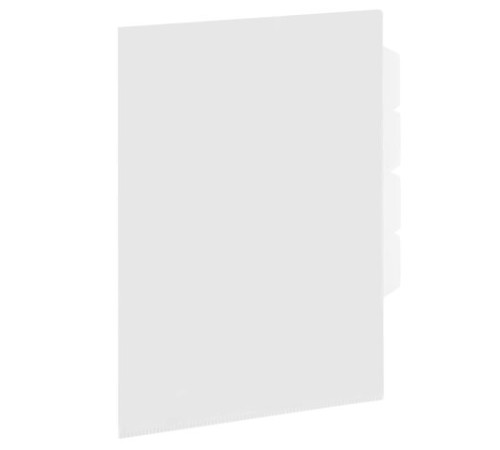 Папка-уголок 3 отделения, жесткая, А4, BRAUBERG 