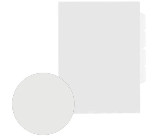 Папка-уголок 3 отделения, жесткая, А4, BRAUBERG 