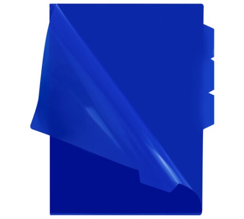 Папка-уголок 3 отделения, жесткая, непрозрачная, А4, BRAUBERG 