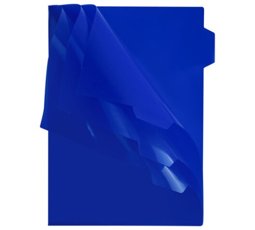 Папка-уголок 3 отделения, жесткая, непрозрачная, А4, BRAUBERG 