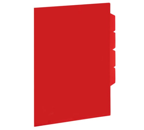 Папка-уголок 3 отделения, жесткая, непрозрачная, А4, BRAUBERG 