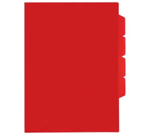 Папка-уголок 3 отделения, жесткая, непрозрачная, А4, BRAUBERG 