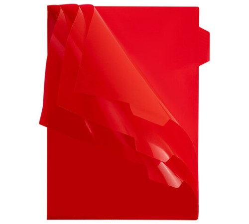 Папка-уголок 3 отделения, жесткая, непрозрачная, А4, BRAUBERG 