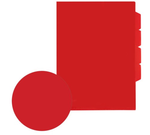 Папка-уголок 3 отделения, жесткая, непрозрачная, А4, BRAUBERG 