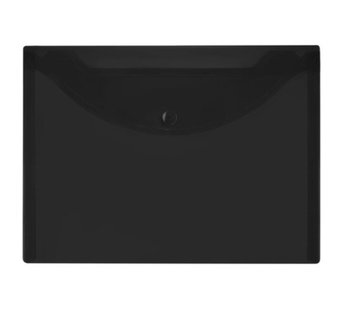 Папка-конверт с кнопкой прозрачная МАЛОГО ФОРМАТА, А5, BRAUBERG 