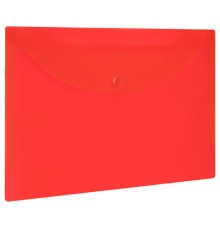 Папка-конверт с кнопкой прозрачная МАЛОГО ФОРМАТА, А5, BRAUBERG 