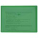 Папка-конверт с кнопкой прозрачная МАЛОГО ФОРМАТА А5, BRAUBERG UNIVERSAL, зеленая, 0,15 мм, 273069