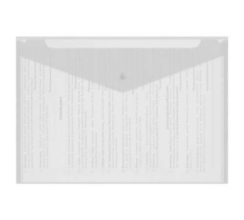 Папка-конверт с кнопкой А4, BRAUBERG 