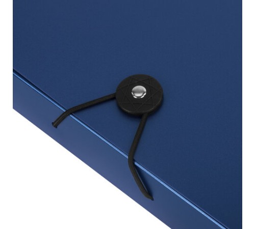 Папка-короб на резинках СИНЯЯ, А4, BRAUBERG, 40 мм, 0,8 мм, 273081