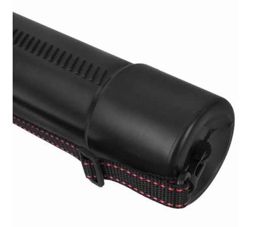 Тубус для чертежей телескопический, длина 53-93 см, формат A0, диаметр 7 см, с ремнем, черный, STAFF, 273095