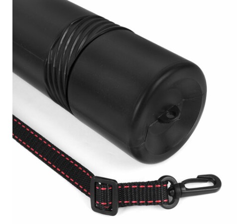 Тубус для чертежей телескопический, длина 53-93 см, формат A0, диаметр 7 см, с ремнем, черный, STAFF, 273095