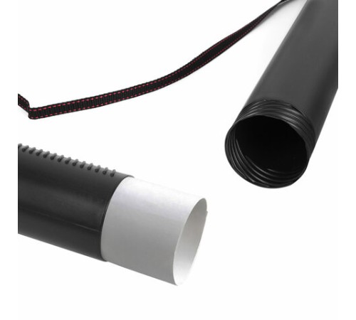 Тубус для чертежей телескопический, длина 53-93 см, формат A0, диаметр 7 см, с ремнем, черный, STAFF, 273095