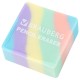 Ластик кросс-серия PASTEL, 34х34х14 мм, квадратный, ассорти, ЭКО ПВХ, BRAUBERG, 273210