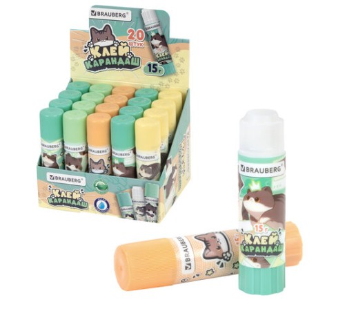 Клей-карандаш 15 г, кросс-серия 