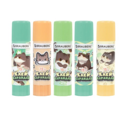 Клей-карандаш 15 г, кросс-серия 