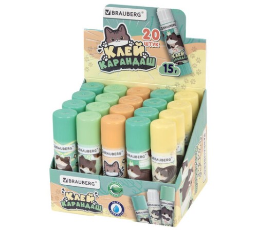 Клей-карандаш 15 г, кросс-серия 