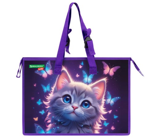 Папка для рисунков и чертежей с регулируемыми ручками BRAUBERG KIDS А3, 1 отделение, карман внутри, 