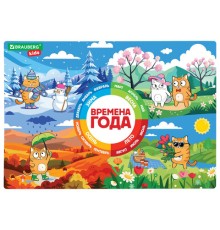 Настольное покрытие BRAUBERG KIDS, А3+, пластик, 46x33 см, 