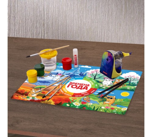 Настольное покрытие BRAUBERG KIDS, А3+, пластик, 46x33 см, 