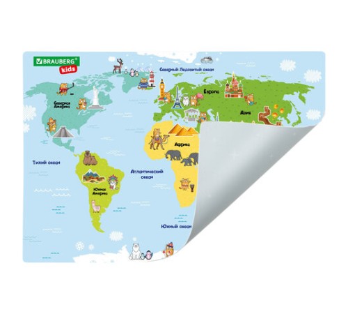 Настольное покрытие BRAUBERG KIDS, А3+, пластик, 46x33 см, 