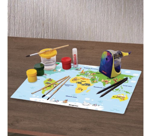 Настольное покрытие BRAUBERG KIDS, А3+, пластик, 46x33 см, 