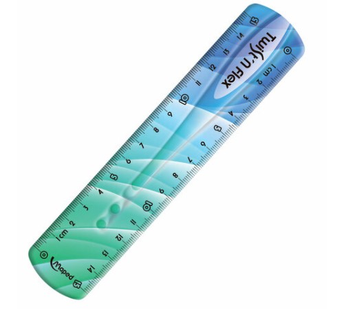Линейка пластик 15 см, гибкая, MAPED (Франция) 