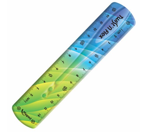 Линейка пластик 15 см, гибкая, MAPED (Франция) 