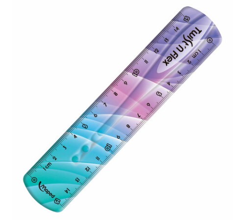Линейка пластик 15 см, гибкая, MAPED (Франция) 