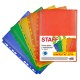 Папки-файлы с перфорацией БОЛЬШОЙ ВМЕСТИМОСТИ до 250 листов, ЦВЕТНЫЕ, А4, КОМПЛЕКТ 5 шт., STAFF, 274081
