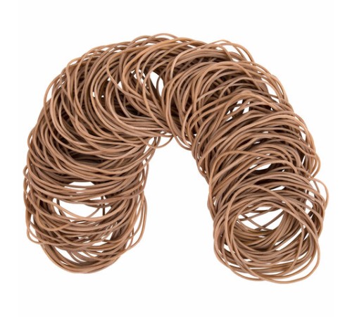 Резинки банковские универсальные диаметром 60 мм, BRAUBERG 100 г, натуральный цвет, натуральный каучук, 440099