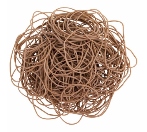 Резинки банковские универсальные диаметром 60 мм, BRAUBERG 100 г, натуральный цвет, натуральный каучук, 440099