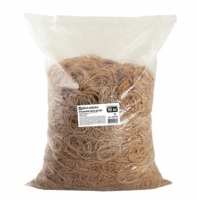 Резинки банковские универсальные диаметром 60 мм, BRAUBERG 10 кг, натуральный цвет, натуральный каучук, 440100