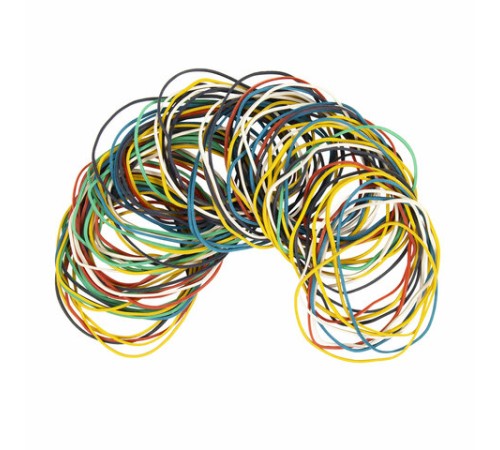 Резинки банковские универсальные диаметром 60 мм, STAFF 50 г, цветные, натуральный каучук, 440117