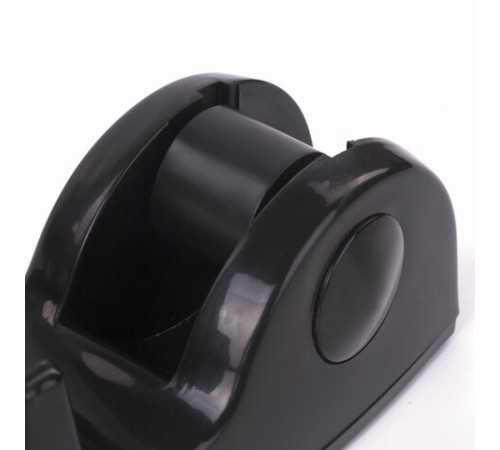 Диспенсер для клейкой ленты BRAUBERG настольный, утяжеленный, средний, черный, 11,8х5х5 см, 440142