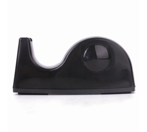 Диспенсер для клейкой ленты BRAUBERG настольный, утяжеленный, средний, черный, 11,8х5х5 см, 440142